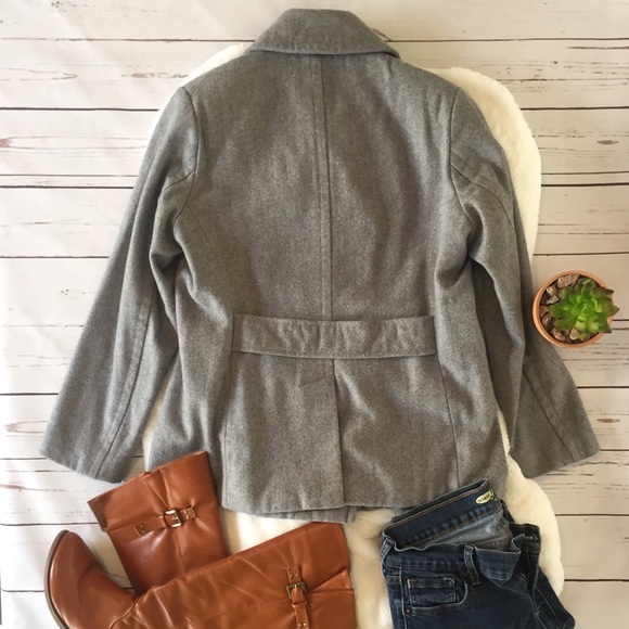 Old Navy NWOT Double Breasted Pea Coat Gray Small - Picture 3 of 8